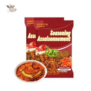 Qingchun OEM ODM Wholesale HALAL 10g Stew&Jollof Seasoning Powder